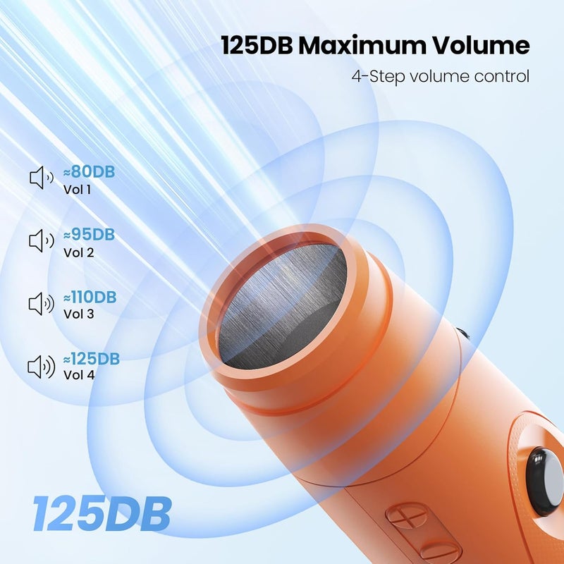 WANJOTEC Electronic Whistle for Teacher Coaches, 3 Tones Adjustable 130db Loudest High Volume Handheld Emergency Electric Whistles for Referee, P.E.Outdoor Sports Whistles with Lanyard - Image 3